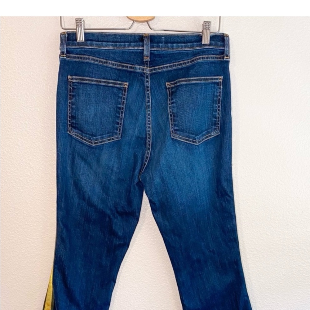 Veronica Beard Denim with Yellow Stitching - Picture 5 of 7